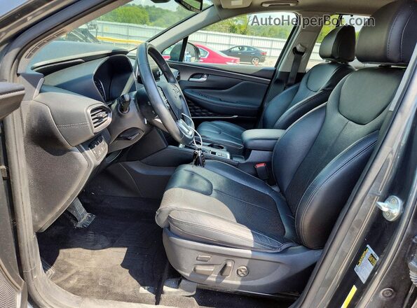 5NMS5CAD7LH178070 2020 HYUNDAI SANTA Gray Front interior view