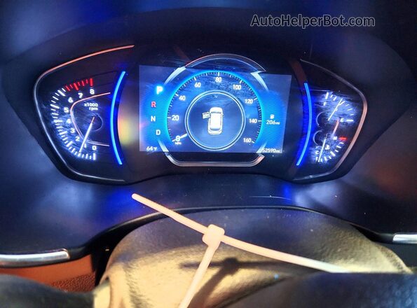 5NMS5CAD7LH196536 2020 HYUNDAI SANTA White Instrument cluster view