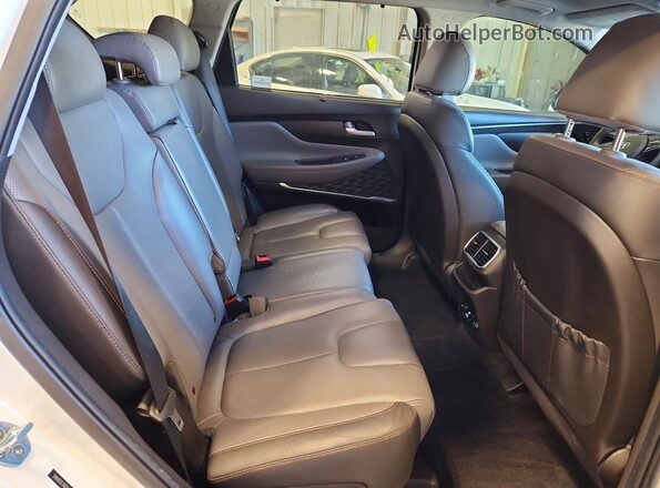 5NMS5CAD7LH196536 2020 HYUNDAI SANTA White Rear interior view