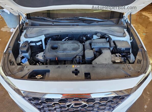 5NMS5CAD7LH196536 2020 HYUNDAI SANTA White Engine compartment view