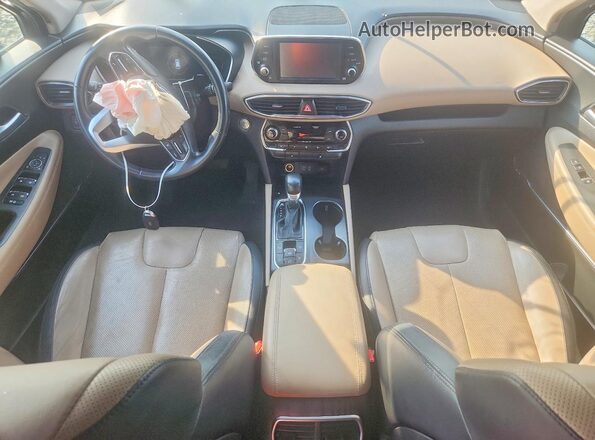 5NMS5CAD8KH055392 2019 HYUNDAI SANTA Black Dashboard view