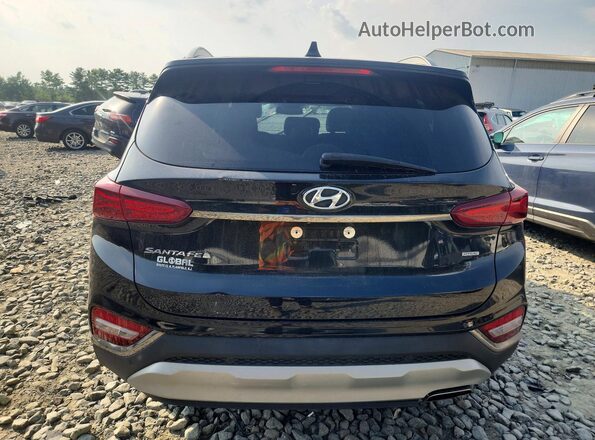 5NMS5CAD8KH055392 2019 HYUNDAI SANTA Black Rear view