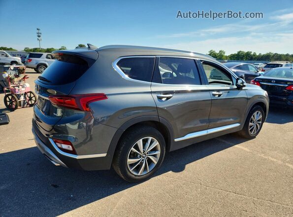 5NMS5CAD9KH092340 2019 HYUNDAI SANTA Gray Задня права чверть