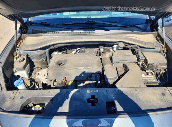 5NMS5CAD9KH092340 2019 HYUNDAI SANTA Gray Вид підкапотного простору