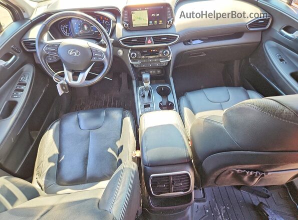 5NMS5CAD9KH092340 2019 HYUNDAI SANTA Gray Вид панелі приладів