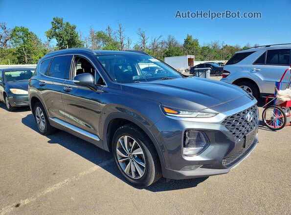 5NMS5CAD9KH092340 2019 HYUNDAI SANTA Gray Передня права чверть