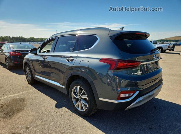 5NMS5CAD9KH092340 2019 HYUNDAI SANTA Gray Задня ліва чверть