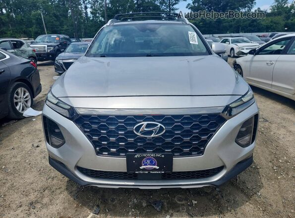 5NMS5CADXLH170433 2020 HYUNDAI SANTA Silver Widok z przodu
