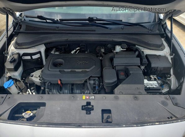 5NMS5CADXLH170433 2020 HYUNDAI SANTA Silver Widok komory silnika