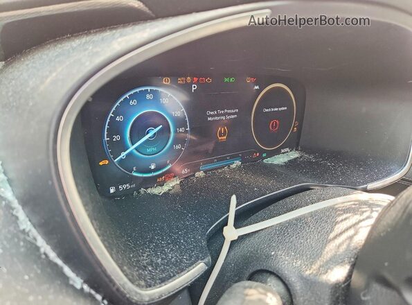 5NMS5DA16PH020367 2023 HYUNDAI SANTA Gray ხელსაწყოთა პანელის ხედი