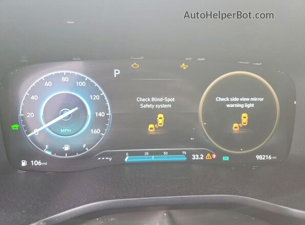 5NMS5DA17PH003612 2023 HYUNDAI SANTA Silver Вид щитка приладів