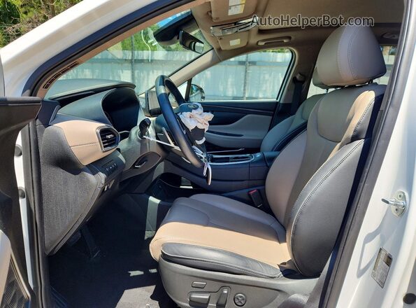 5NMS5DA17PH005134 2023 HYUNDAI SANTA White Vista interior delantera