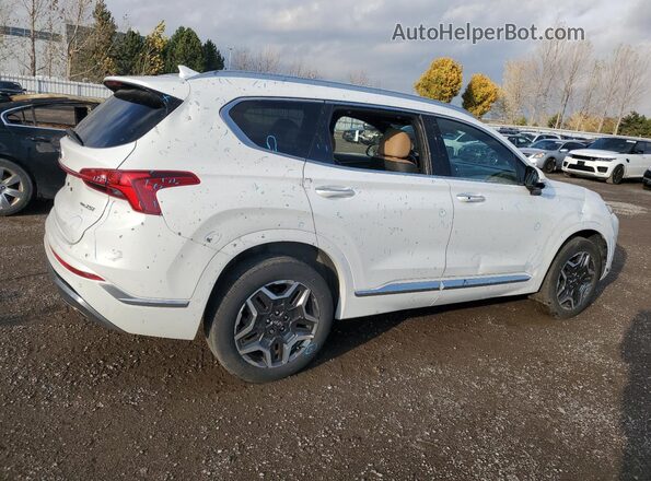 5NMS5DAL0MH334433 2021 HYUNDAI SANTA White Widok wnętrza z przodu