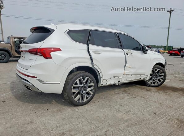5NMS5DAL0MH349210 2021 HYUNDAI SANTA White Trasero derecho