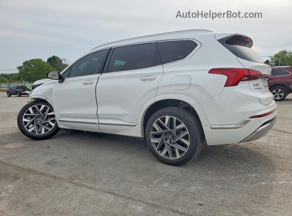 5NMS5DAL0MH349210 2021 HYUNDAI SANTA White Trasero izquierdo