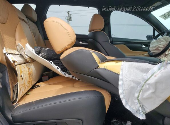 5NMS5DAL0MH349210 2021 HYUNDAI SANTA White Vista interior trasera