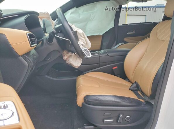 5NMS5DAL0MH349210 2021 HYUNDAI SANTA White Vista interior delantera