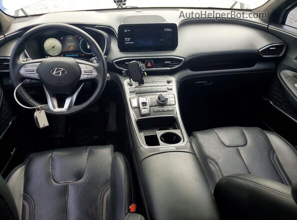 5NMS5DAL4MH365278 2021 HYUNDAI SANTA Silver Dashboard view