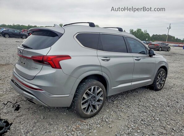5NMS5DAL4MH365278 2021 HYUNDAI SANTA Silver Rear right