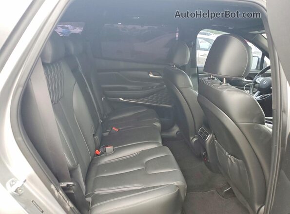 5NMS5DAL4MH365278 2021 HYUNDAI SANTA Silver Rear seats view