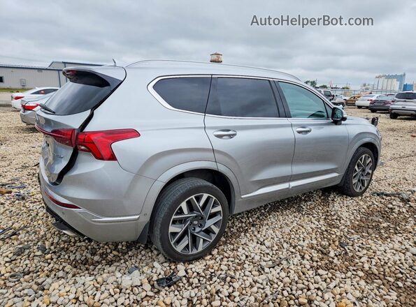 5NMS5DAL4MH366897 2021 HYUNDAI SANTA Gray Задня права чверть