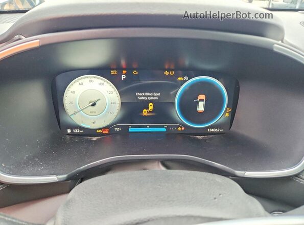 5NMS5DAL4MH366897 2021 HYUNDAI SANTA Gray Вид щитка приладів