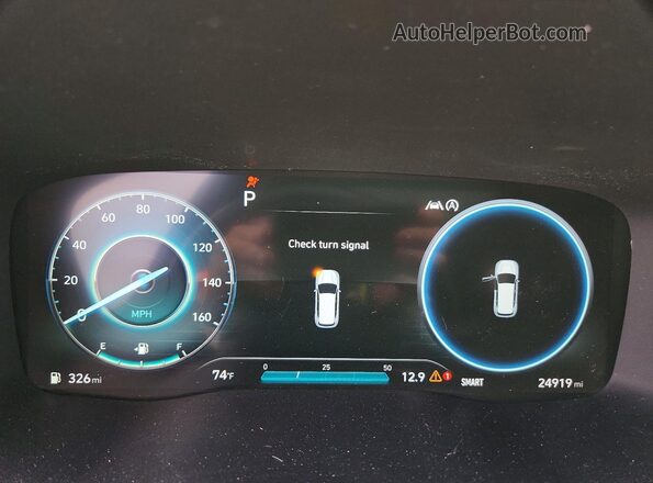 5NMS5DAL4PH599389 2023 HYUNDAI SANTA Gray ხელსაწყოთა პანელის ხედი