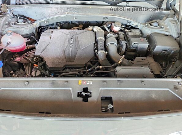 5NMS5DAL5PH635784 2023 HYUNDAI SANTA Gray Widok komory silnika