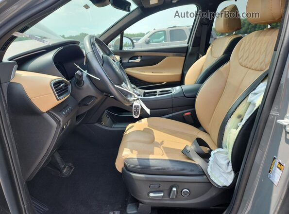 5NMS5DAL6PH587812 2023 HYUNDAI SANTA Gray Widok wnętrza z przodu