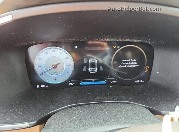 5NMS5DAL6PH587812 2023 HYUNDAI SANTA Gray Widok zestawu wskaźników