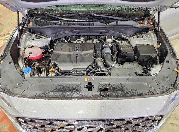 5NMS5DAL7PH606478 2023 HYUNDAI SANTA Silver ძრავის განყოფილების ხედი