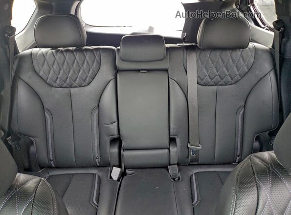 5NMS5DAL9MH323298 2021 HYUNDAI SANTA Black Rear seats view