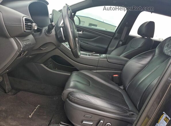 5NMS5DAL9MH323298 2021 HYUNDAI SANTA Black Front interior view