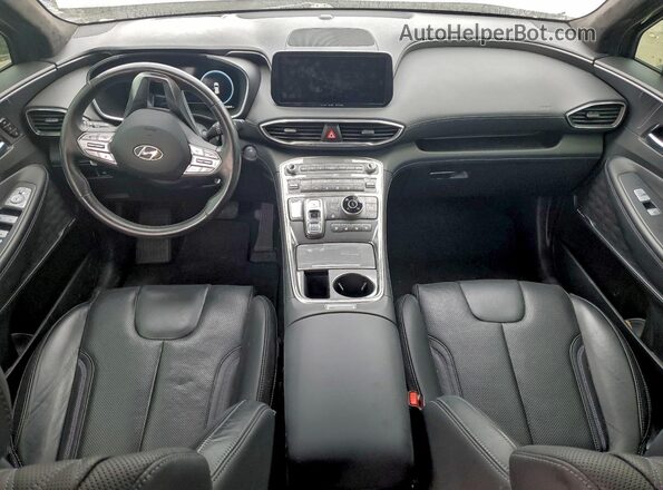 5NMS5DAL9MH323298 2021 HYUNDAI SANTA Black Dashboard view