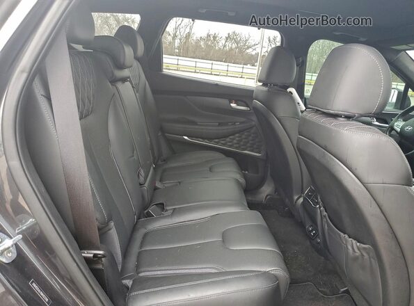 5NMS5DAL9MH323298 2021 HYUNDAI SANTA Black Rear interior view