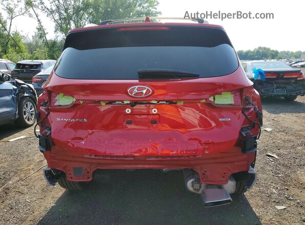 5NMS5DAL9MH347536 2021 HYUNDAI SANTA Red Հետևի տեսք