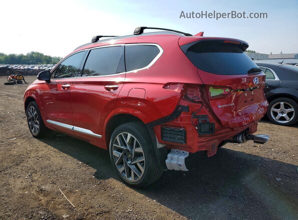 5NMS5DAL9MH347536 2021 HYUNDAI SANTA Red Հետևի ձախ