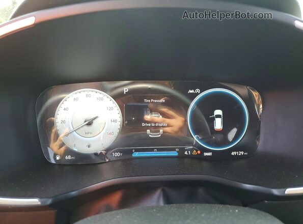 5NMS5DAL9MH347536 2021 HYUNDAI SANTA Red Սարքավորումների վահանակի տեսք