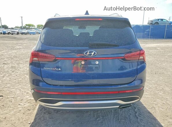 5NMS64AJ1MH366822 2021 HYUNDAI SANTA Blue Widok z tyłu