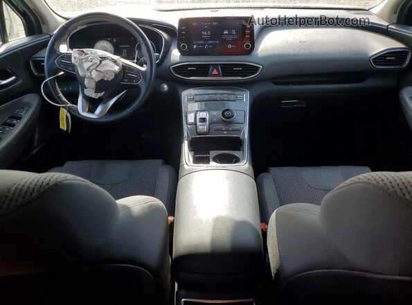 5NMS64AJ1MH366822 2021 HYUNDAI SANTA Blue Widok deski rozdzielczej