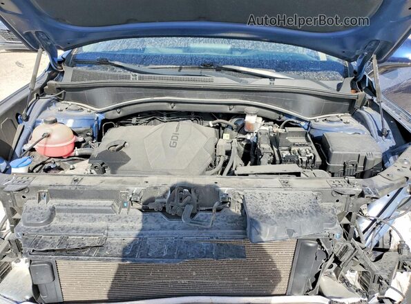 5NMS64AJ1MH366822 2021 HYUNDAI SANTA Blue Widok komory silnika
