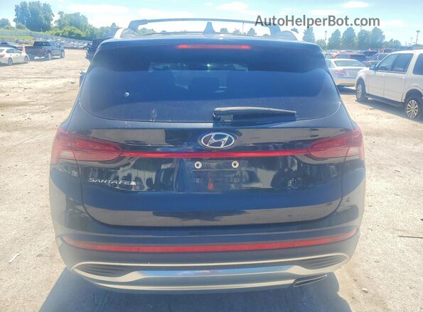 5NMS64AJ1NH386814 2022 HYUNDAI SANTA Black Rear view