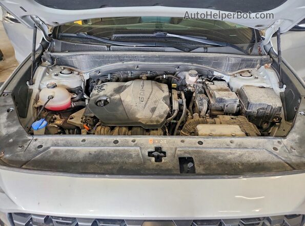 5NMS64AJ5PH627700 2023 HYUNDAI SANTA Silver Widok komory silnika