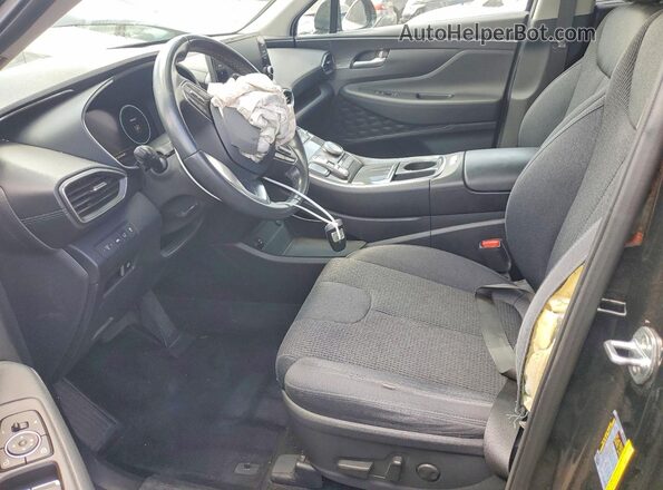 5NMS64AJ6MH336926 2021 HYUNDAI SANTA Black წინა სალონის ხედი