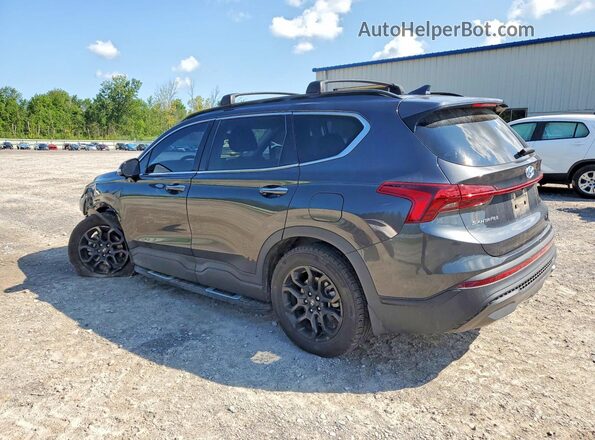 5NMS64AJ6NH400447 2022 HYUNDAI SANTA Gray Trasero izquierdo