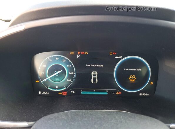 5NMS64AJ6NH400447 2022 HYUNDAI SANTA Gray Vista del cuadro de instrumentos