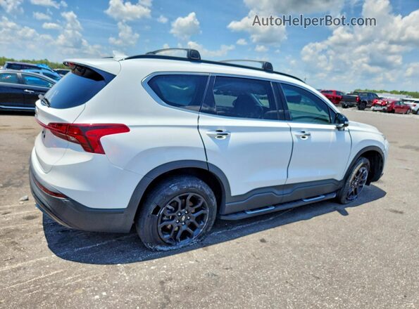 5NMS64AJ7NH393704 2022 HYUNDAI SANTA White Trasero derecho