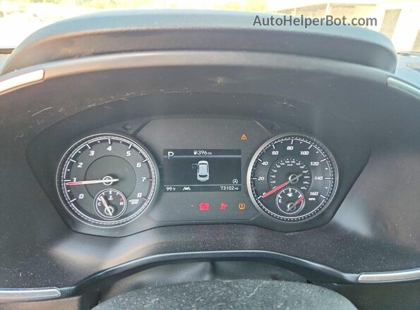 5NMS64AJ8PH498111 2023 HYUNDAI SANTA White Вид щитка приладів