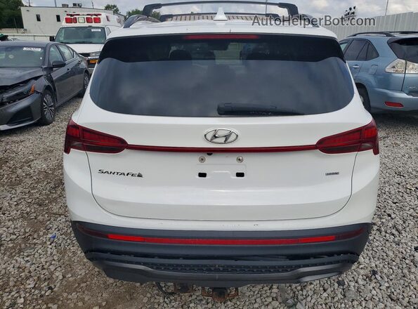 5NMS6DAJ0NH388330 2022 HYUNDAI SANTA White Вид ззаду