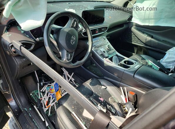 5NMS6DAJ1PH624826 2023 HYUNDAI SANTA Gray წინა პანელის ხედი